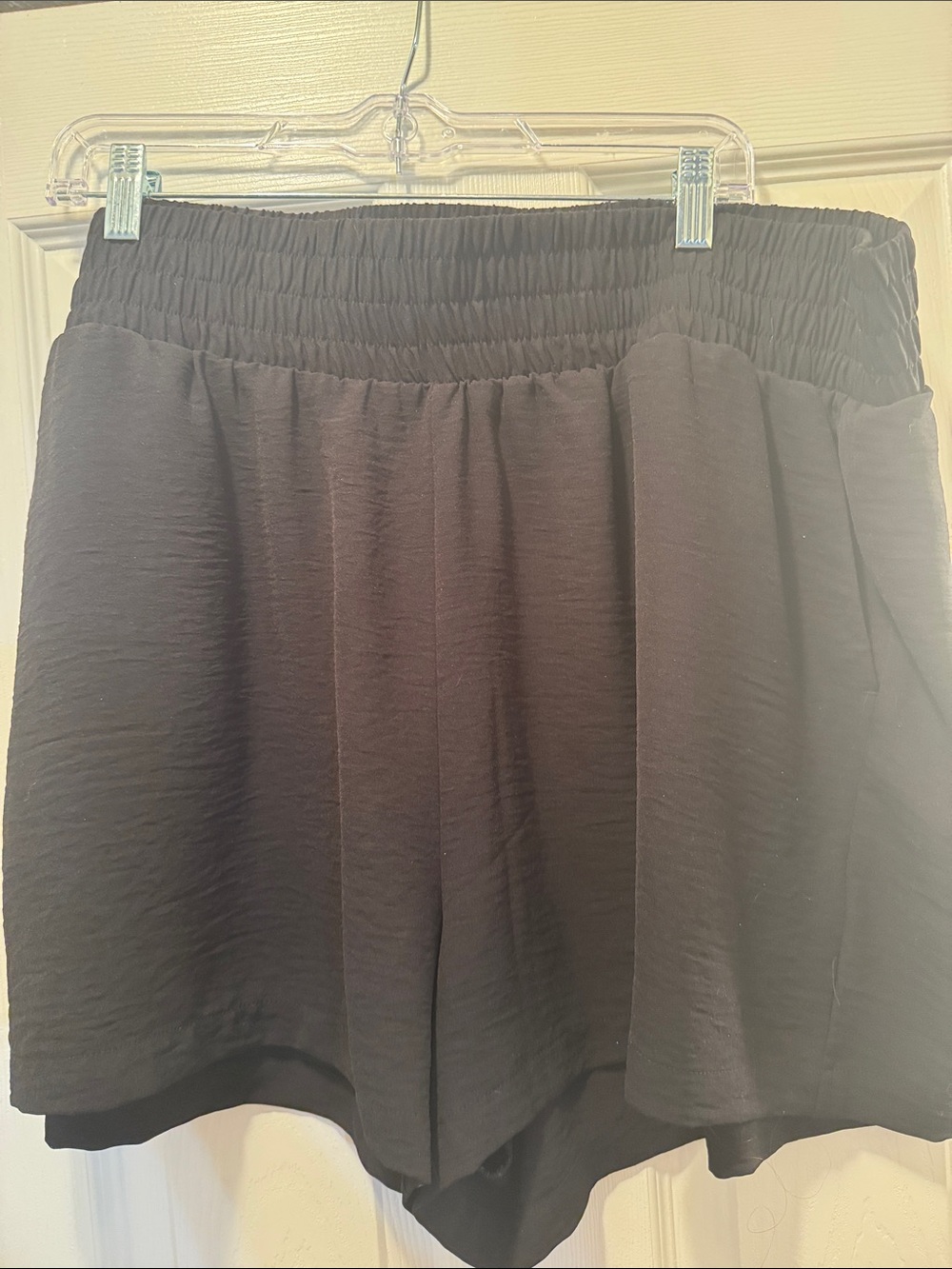 torrid Black Elastic Smocked-Waist Skort